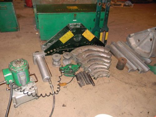Greenlee 885 hydraulic bender 1 1/4 to 4 inch rigid shoes for sale