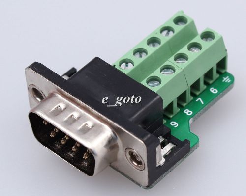 DB9-G9 DB9 Teeth Type Connector 9Pin Male Adapter Terminal Module Precise RS232