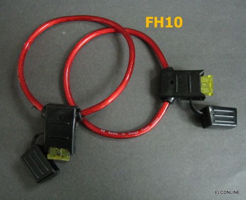 Auto waterproof inline 10 awg ato/atc blade fuse holder +20a fuse fh10 #so7 for sale