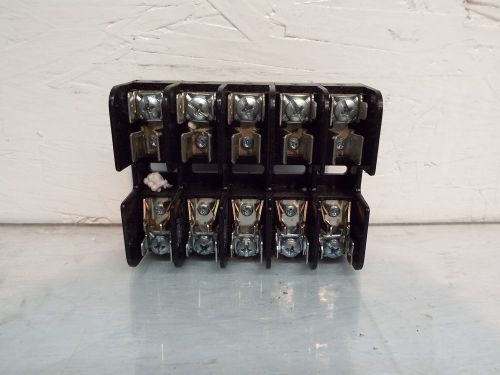 Gould shawmut 30320r fuse holder (5) ,holds (5) class cc fuses,600 v,30 a amps for sale
