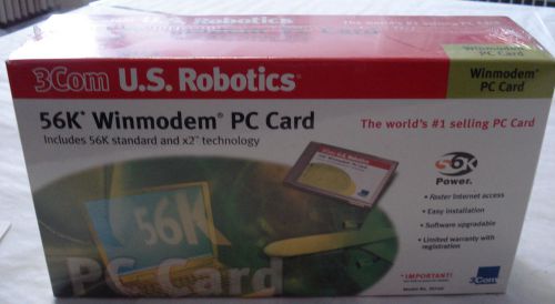 3COM U.S. ROBOTICS 56K WINMODEM PC CARD INCLUDES 56K STANDARD &amp; X2 TECHNOLOGY