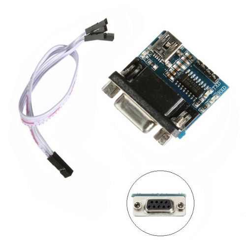 New MAX3232 RS232 Serial USB Port to DB9 Connector TTL Converter Module + Cables