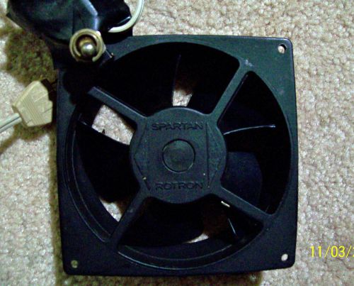 Spartan rotron whisper fan with start capacitor,on-off switch, and ac cord. for sale