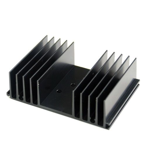 SS531 TO-3 holes x1 Aluminum Black Heatsink Heat Sink Audio Amplifier