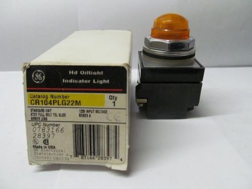 GE 125V Indicator Light Part # CR104P-LG22M