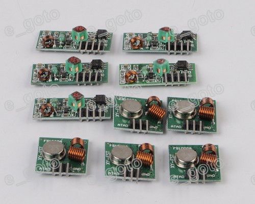 5pcs 315mhz rf transmitter and receiver rf link kit for arduino/arm/mcu wl for sale