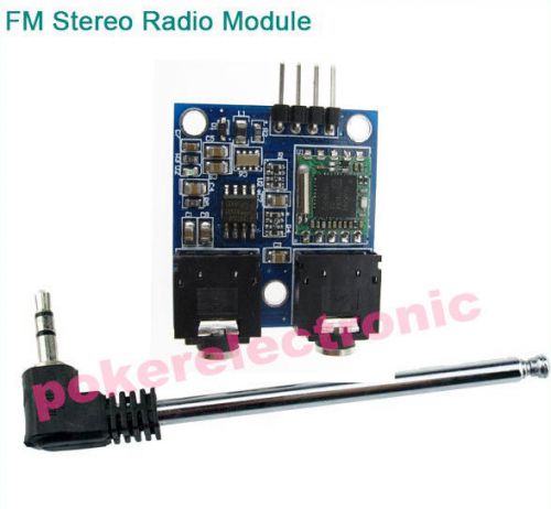 1x tea5767 fm stereo radio module for arduino 76-108mhz with free cable antenna for sale