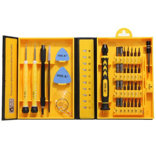 She.k 38 in 1 professional electronic screwdriver repair tools kit box a quality for sale