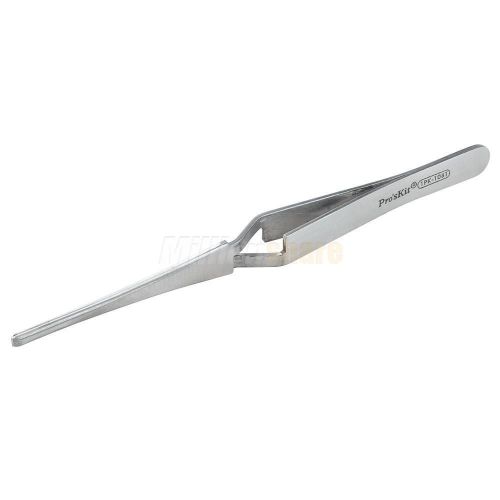 New nonmagnetic stainless steel curved rebound tweezers repair nipper tools for sale