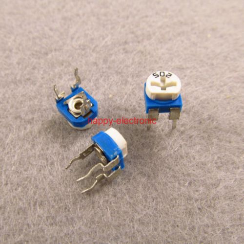 20pcs 5K Ohm  trimmer trim pot single turn top adjust Variable resistor 502