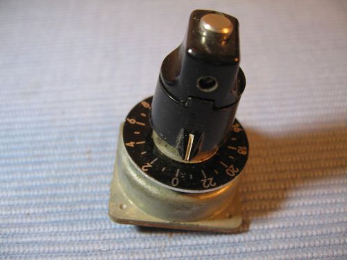 VINTAGE RUWIDO 1 MEGOHM POTENTIOMETER WITH BLACK POINTER AND SCALE, USED