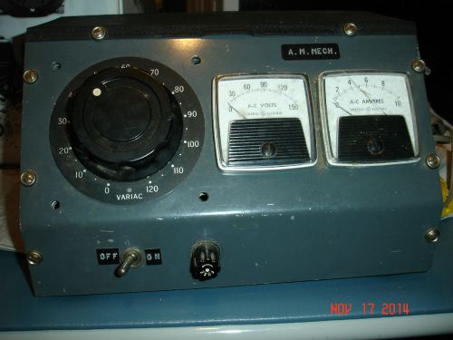 General Radio CompanyType W5 Variac 120V 6A 50-60 cycles metered