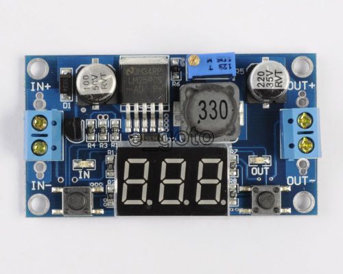 Lm2596 step down power module dc adjustable led voltmeter for arduino raspberry for sale