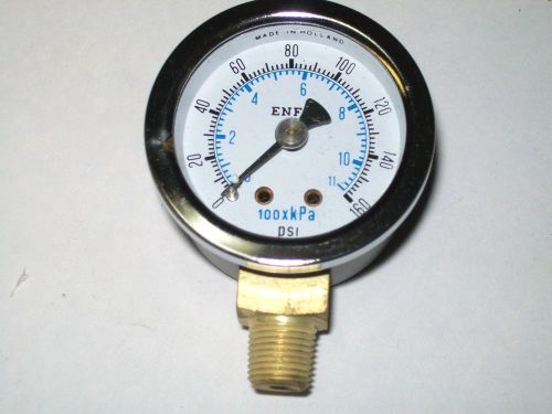 Nib  of 0-160 psi  2&#034; inch face pressure gauge 1/4&#034; npt lower mount for sale