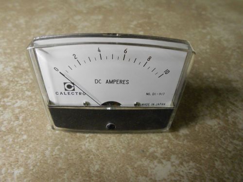 Calectro precision 10 amp dc  analog panel meter cat di 917 for sale