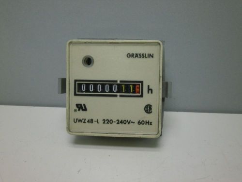Grasslin UWZ48-L AC Hour Meter 220/240-Volt 60Hz