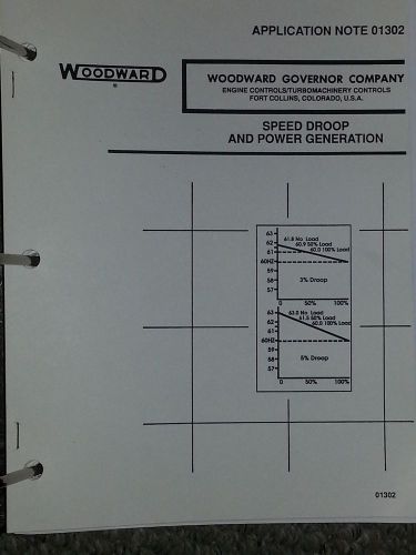 Woodward  Governor Co - Speed Droop and Power Generation - Application Note # 01