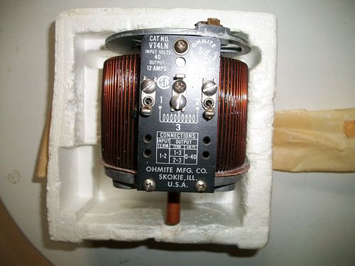 Vintage Ohmite  Variable transformer cat no.VT-4LN NOS