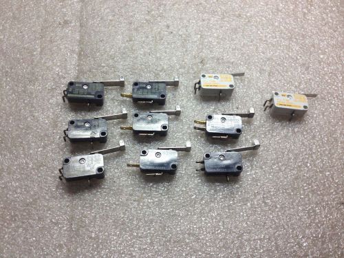 (A7) LOT OF 10 MICROSWITCHES
