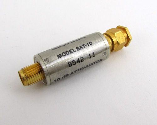 Mini-Circuits SAT-10 Attenuator 10dB SMA Connectors Gold =NOS=