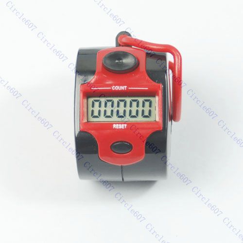 Mini Electronic Digital Red 5 Digit Hand Counter Tally