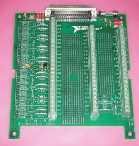 National instruments ni scb-68 circuit board- no case- good condition 182470-01 for sale