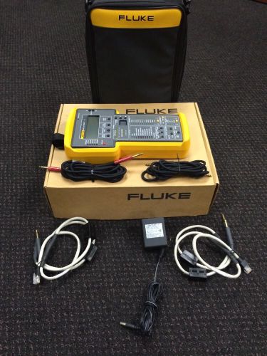 Fluke Networks 635 QuickBERT-T1 Cable Tester Used Excelent Condition With Cables