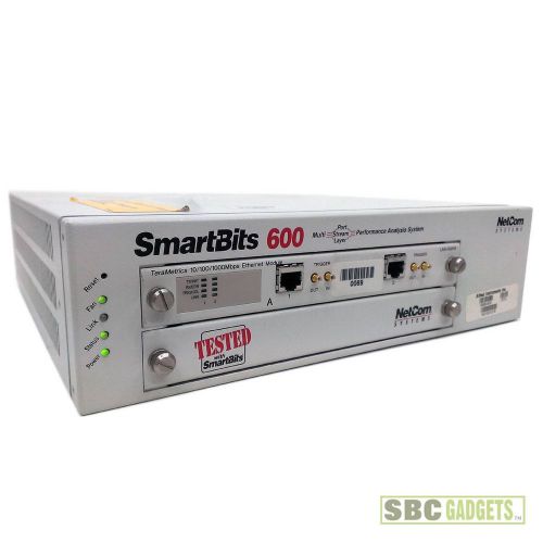 Spirent netcom smartbits 600 network performance analyzer smb-600 w/ lan-3301a for sale