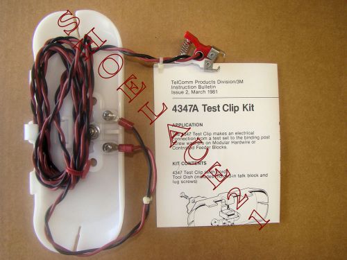 3m 4347-a pair test clip assembly 80-6100-8183-0 new for sale