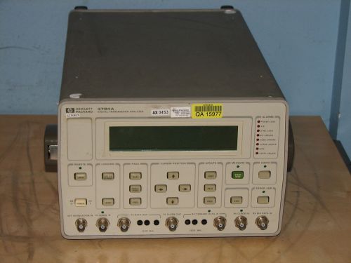 HP 3784A  115V Digital Transmission Analyzer (No Handle) W/ Opt H07