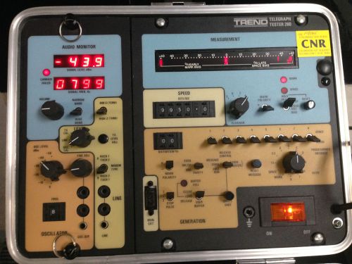 TREND 260 Telegraph Tester with PLUGIN, PROBES, MANUALS~FREE SHIP!