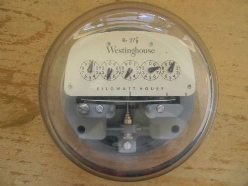 VINTAGE,WESTINGHOUSE,ELECTRICAL,POWER,METER,KILLOWATTHOURS,R27 7/9