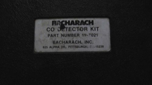 Bacharach 19-7021 CO Carbon Monoside Detector Sampler Kit used good condition