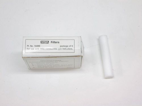 MSA Explosimeter Combustible Gas Indicator 16499 Cotton Filter Pack of 6 NEW