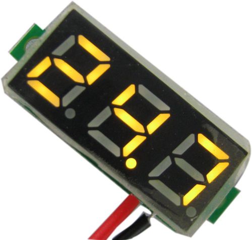 3 digit 0.28&#034; DC3.50-30.0V 2-line variable precision yellow Digital voltmeter