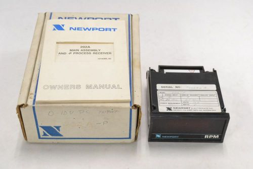 NEWPORT 202-P 0-10V-DC 0.2.5 RPM DIGITAL INDICATOR PANEL METER 120V-AC B329199