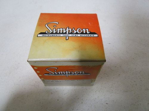 SIMPSON 2153 PANEL METER 0-10 AC AMPERES *NEW IN A BOX*