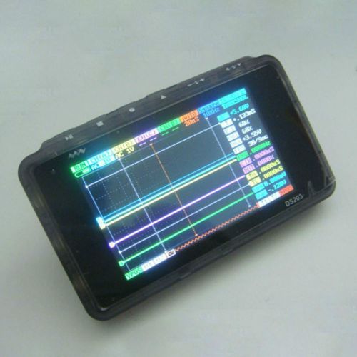 Arm ds203 dso203 nano v2 / quad pocket digital-oscilloscope with plastic case for sale