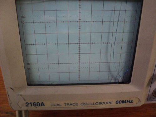 BK Precision Model 2160A 60MHz Dual Trace Analog Oscilloscope;Powers On,Untested