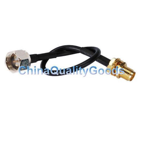 Pigtail cable f male to rp-sma female bulkhead rg174 20cm for sale