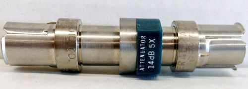#2 general radio gr-874-g20, 14db (5x) fixed coaxial connector, genrad for sale