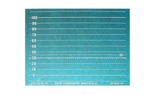 Tektronix Blue CRT Filter CCIR Graticule 2467, 2467B Oscilloscopes NOS Sealed