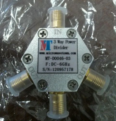 Microwave Town MT-D0046-03 Resistive 3Way Power Divider: DC-6GHz