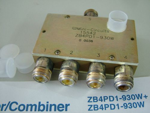 RF POWER SPLITTER / COMBINER  750- 1050MHz   ZB4PD1 - 930W   MINI CIRCUITS