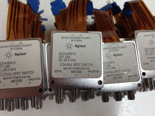Agilent hp 8765c / 33314  - 60012 rf relay opt 024 dc-26.5 ghz for sale