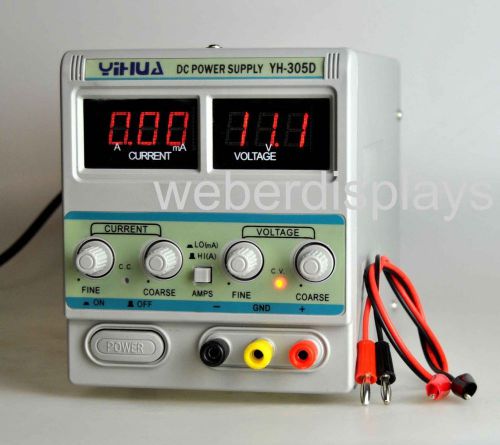 30v 5a digital precision dc power supply adjustable stable, lab grade 305d new for sale