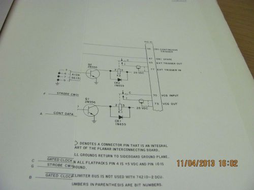 COLLINS MANUAL 7400A-6: Function Generator Adapter - Instruction schems # 19508