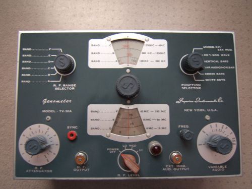 Signal Generator by Superior Instruments Co. Model TV-50A Classic Test Equipment