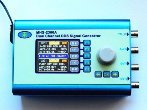 10MHz Arbitrary Waveform Dual Channel DDS Function Signal Generator + 2.4&#034;LCD