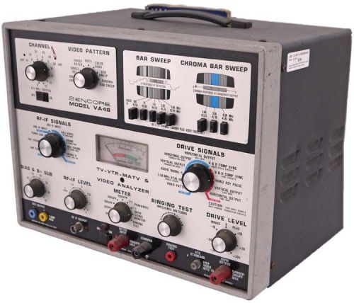 Sencore Model VA48 TV-VTR-MATV Video Signal Analyzer Television Tester +Manual